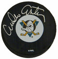 Emilio Estevez Signed Mighty Ducks Logo Hockey Puck - ESTPUC400 - Emilio Estevez Signed Mighty Ducks Logo Hockey Puck product image