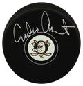 Emilio Estevez Signed Anaheim Mighty Ducks Team Logo Hockey Puck - ESTPUC404 - Emilio Estevez Signed Anaheim Mighty Ducks Team Logo Hockey Puck product image