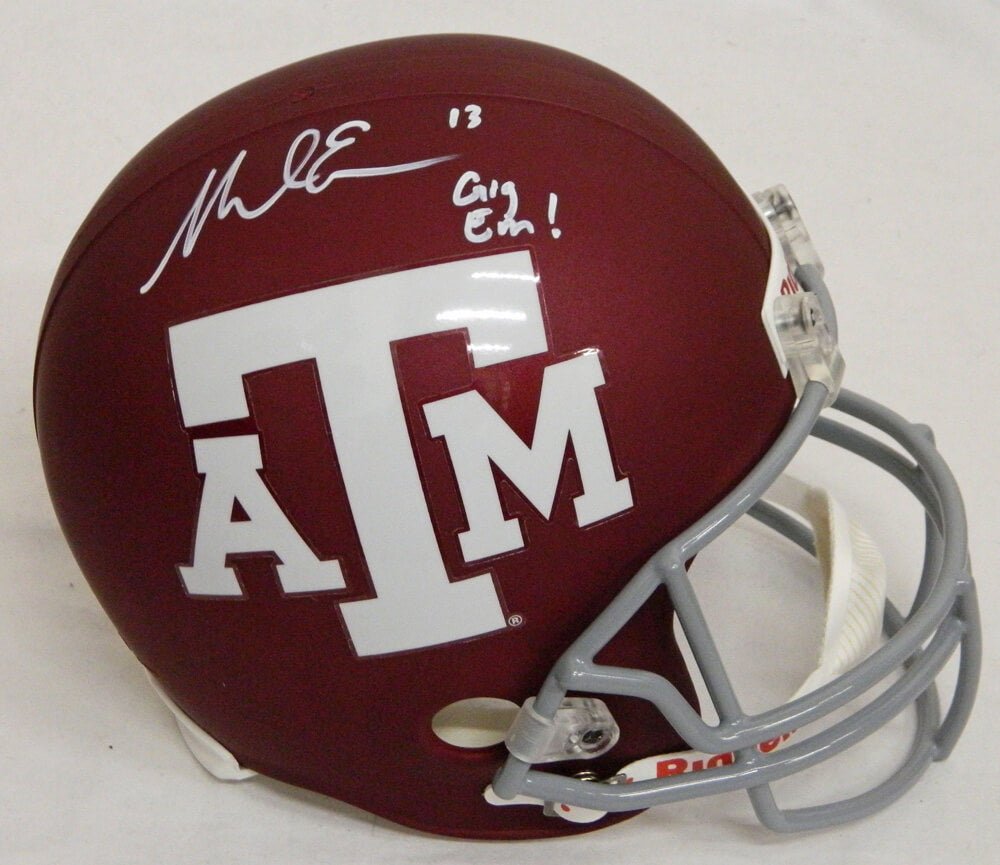 Mike Evans Signed Texas A&M Aggies Riddell Full Size Replica Helmet w/Gig Em! - EVAREP302 - Mike Evans Signed Texas A&M Aggies Riddell Full Size Replica Helmet w/Gig Em! product image