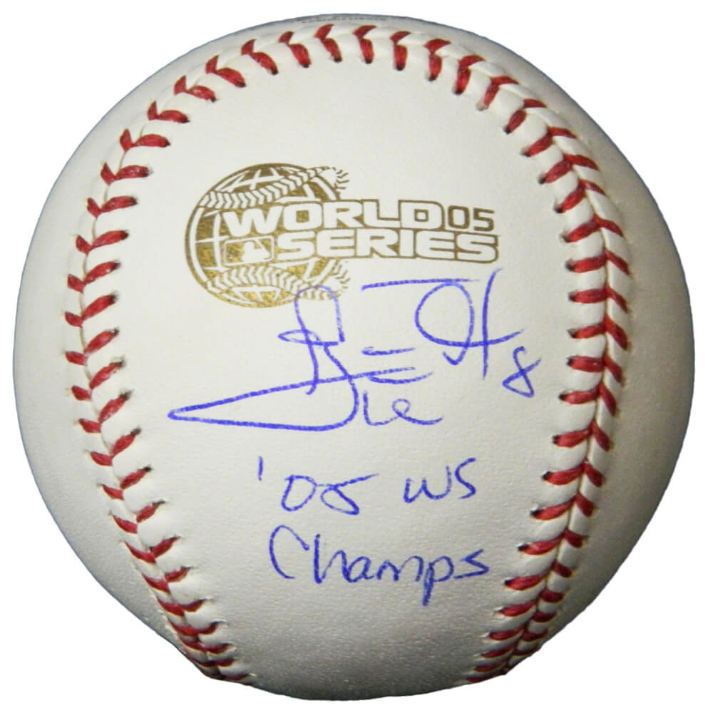 Carl Everett Signed Rawlings Official 2005 World Series Baseball w/05 WS Champs - EVEBSB100 - Carl Everett Signed Rawlings Official 2005 World Series Baseball w/05 WS Champs product image