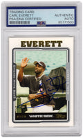 Carl Everett Signed Chicago White Sox 2005 Topps Baseball Trading Card #407 - (PSA Encapsulated) - EVECAR103 - Carl Everett Signed Chicago White Sox 2005 Topps Baseball Trading Card #407 - (PSA Encapsulated) product image
