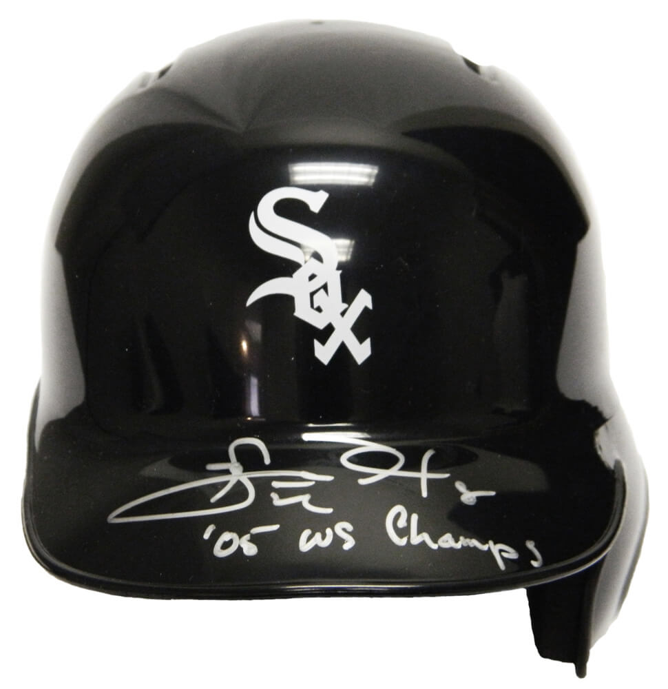 Carl Everett Signed Chicago White Sox Rawlings Mini Batting Helmet w/05 WS Champs - EVEMIN100 - Carl Everett Signed Chicago White Sox Rawlings Mini Batting Helmet w/05 WS Champs product image