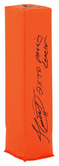 Jim Everett Signed BSN Orange Endzone Football Pylon w/2x TD Pass Leader - EVEPYL301 - Jim Everett Signed BSN Orange Endzone Football Pylon w/2x TD Pass Leader product image