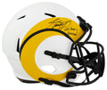 Jim Everett Signed Los Angeles Rams LUNAR Riddell Full Size Speed Replica Helmet w/2x Pass Leader - EVEREP302 - Jim Everett Signed Los Angeles Rams LUNAR Riddell Full Size Speed Replica Helmet w/2x Pass Leader product image
