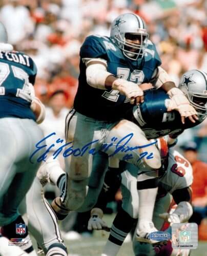 Ed Jones Signed Autographed Cowboys Action 8x10 Photo w/Too Tall - JON08P302 - Ed Jones Signed Autographed Cowboys Action 8x10 Photo w/Too Tall product image