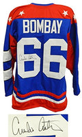 Emilio Estevez Signed USA Blue Custom Hockey Jersey - ESTJRY504 - Emilio Estevez Signed USA Blue Custom Hockey Jersey product image