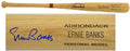 Ernie Banks Signed Autographed 60's Style Blonde Bat - BANBAT100 - Ernie Banks Signed Autographed 60's Style Blonde Bat product image
