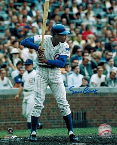 Ernie Banks Signed Autographed Cubs Batting 8x10 Photo - BAN08P100 - Ernie Banks Signed Autographed Cubs Batting 8x10 Photo product image