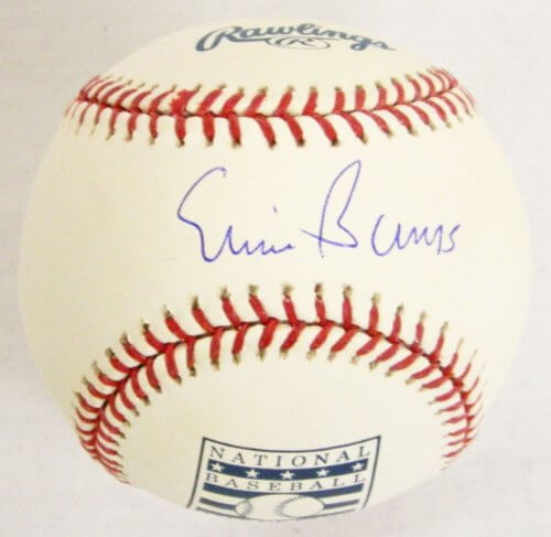 Ernie Banks Signed Autographed Rawlings Hall Of Fame Logo Baseball - BANBSB104 - Ernie Banks Signed Autographed Rawlings Hall Of Fame Logo Baseball product image