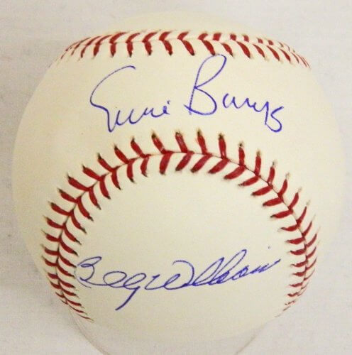 Ernie Banks and Billy Williams Dual-Signed Autographed Official MLB Baseball - BANBSB103 - Ernie Banks and Billy Williams Dual-Signed Autographed Official MLB Baseball product image