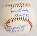 Ernie Banks and Billy Williams Dual-Signed Official MLB Baseball w/HOF Years - BANBSB110 - Ernie Banks and Billy Williams Dual-Signed Official MLB Baseball w/HOF Years product image