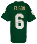 Jordan Faison Signed Green Custom College Football Jersey - FAIJRY301 - Jordan Faison Signed Green Custom College Football Jersey product image