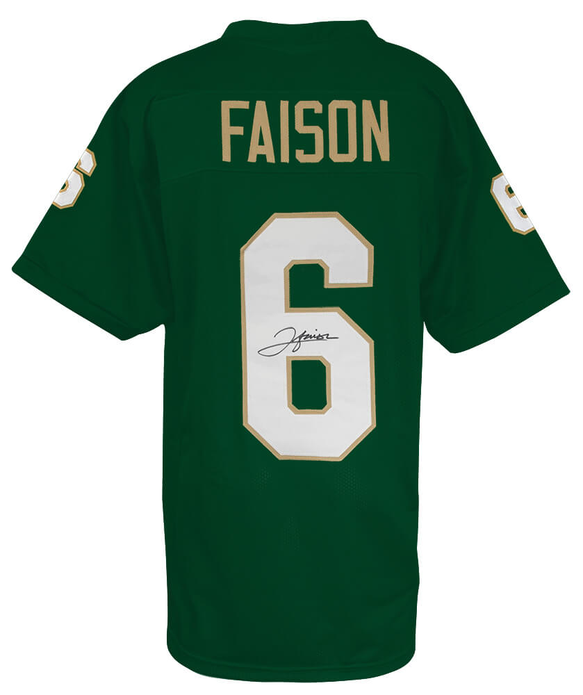 Jordan Faison Signed Green Custom College Football Jersey - FAIJRY301 - Jordan Faison Signed Green Custom College Football Jersey product image