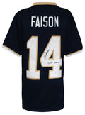Jordan Faison Signed Navy Custom Lacrosse Jersey w/2024 Champs - FAIJRY500 - Jordan Faison Signed Navy Custom Lacrosse Jersey w/2024 Champs product image