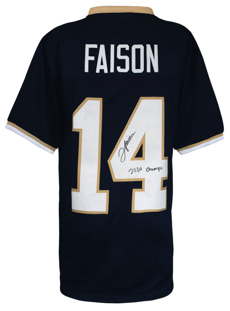 Jordan Faison Signed Navy Custom Lacrosse Jersey w/2024 Champs - FAIJRY500 - Jordan Faison Signed Navy Custom Lacrosse Jersey w/2024 Champs product image