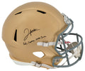 Jordan Faison Signed Notre Dame Fighting Irish Riddell Full Size Speed Replica Helmet w/God, Country, Notre Dame - FAIREP300 - Jordan Faison Signed Notre Dame Fighting Irish Riddell Full Size Speed Replica Helmet w/God, Country, Notre Dame product image