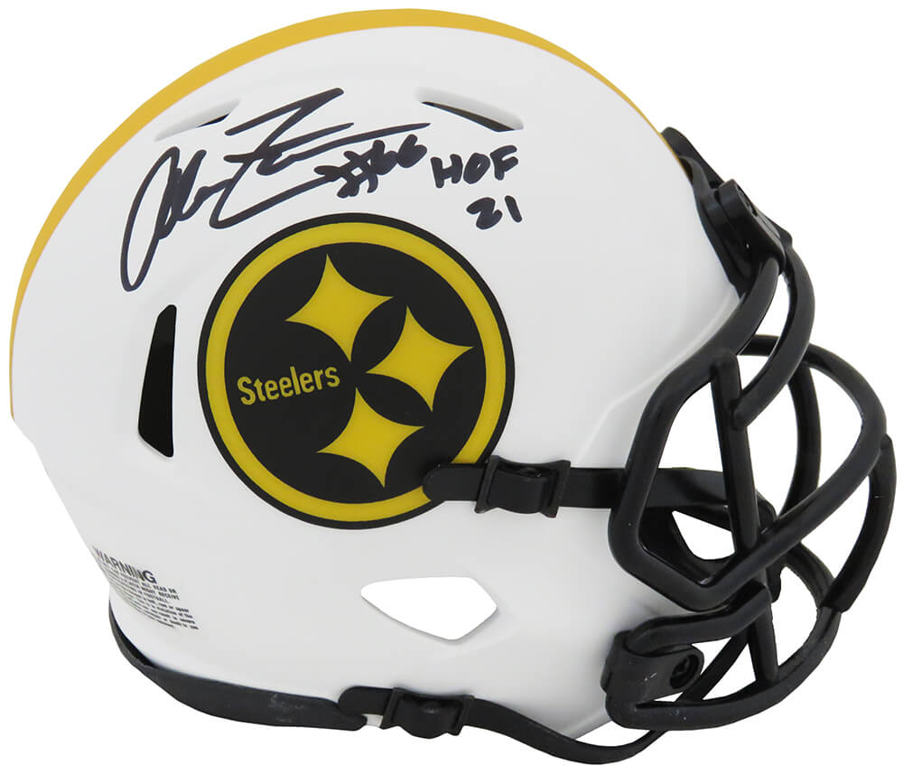 Alan Faneca Signed Pittsburgh Steelers Lunar Eclipse Riddell Speed Mini Helmet w/HOF'21 - FANMIN300 - Alan Faneca Signed Pittsburgh Steelers Lunar Eclipse Riddell Speed Mini Helmet w/HOF'21 product image