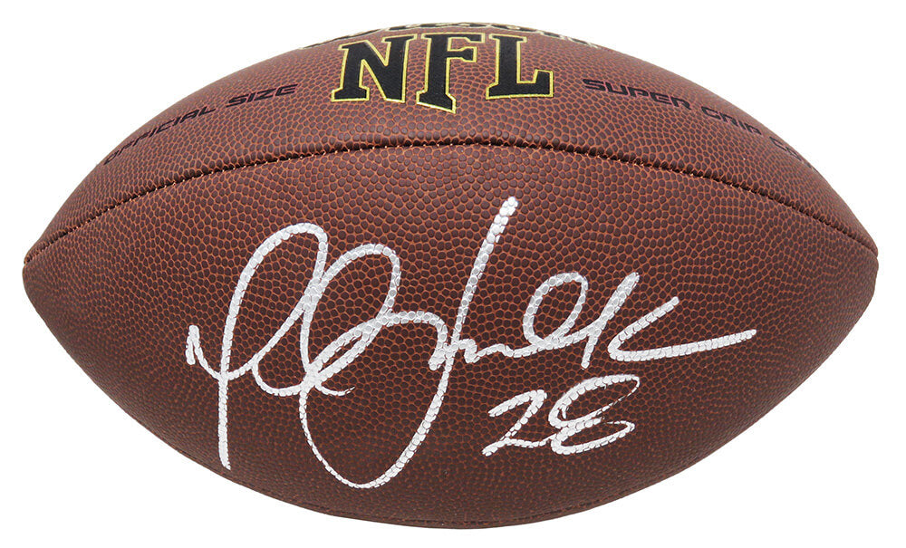 Marshall Faulk Signed Wilson Super Grip Full Size NFL Football - FAUFTB301 - Marshall Faulk Signed Wilson Super Grip Full Size NFL Football product image