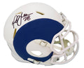 Marshall Faulk Signed Rams AMP Alternate Series Riddell Speed Mini Helmet (Beckett) - FAUMIN305 - Marshall Faulk Signed Rams AMP Alternate Series Riddell Speed Mini Helmet (Beckett) product image