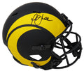 Marshall Faulk Signed Rams Eclipse Black Matte Riddell Full Size Speed Replica Helmet - FAUREP304 - Marshall Faulk Signed Rams Eclipse Black Matte Riddell Full Size Speed Replica Helmet product image