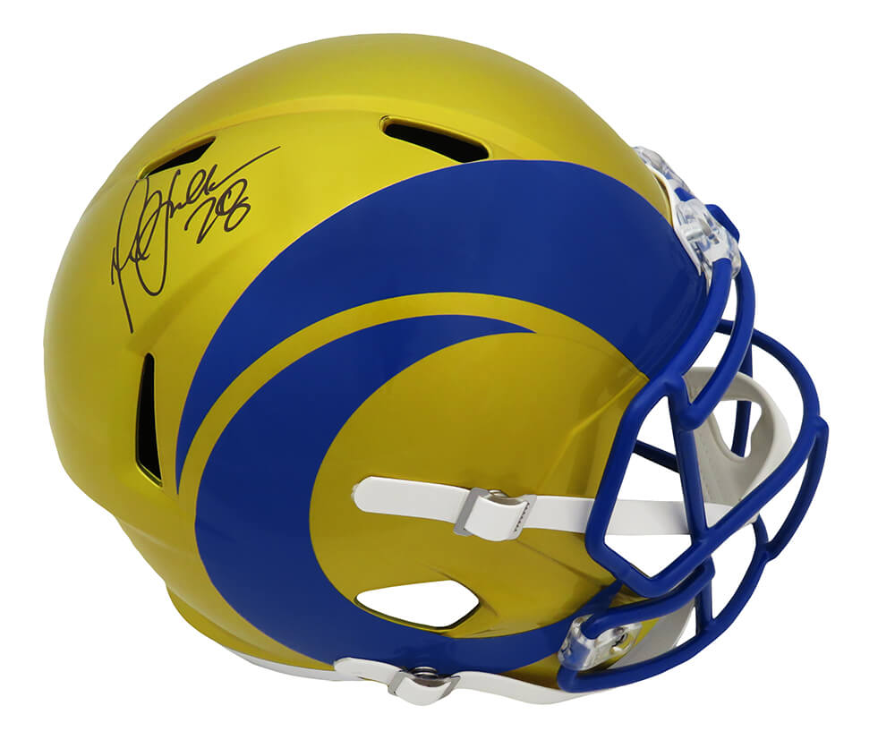 Marshall Faulk Signed Rams FLASH Riddell Full Size Speed Replica Helmet - FAUREP305 - Marshall Faulk Signed Rams FLASH Riddell Full Size Speed Replica Helmet product image