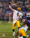 Brett Favre Signed Green Bay Packers Passing vs Minnesota Vikings 16x20 Photo - (Favre Holo) - FAV16P307 - Brett Favre Signed Green Bay Packers Passing vs Minnesota Vikings 16x20 Photo - (Favre Holo) product image