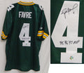Brett Favre Signed Packers Reebok Premier Green Jersey w/95'96'97 MVP - FAVJRY300 - Brett Favre Signed Packers Reebok Premier Green Jersey w/95'96'97 MVP product image