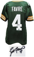 Brett Favre Signed Green Custom Football Jersey - FAVJRY301 - Brett Favre Signed Green Custom Football Jersey product image