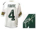 Brett Favre Signed White Custom Football Jersey (JSA) - FAVJRY303 - Brett Favre Signed White Custom Football Jersey (JSA) product image