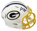 Brett Favre Signed Green Bay Packers Flat White Matte Riddell Speed Mini Helmet - FAVMIN305 - Brett Favre Signed Green Bay Packers Flat White Matte Riddell Speed Mini Helmet product image