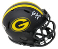 Brett Favre Signed Green Bay Packers Eclipse Black Matte Riddell Speed Mini Helmet - FAVMIN306 - Brett Favre Signed Green Bay Packers Eclipse Black Matte Riddell Speed Mini Helmet product image