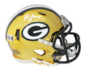 Brett Favre Signed Green Bay Packers Chrome Riddell Speed Mini Helmet - FAVMIN307 - Brett Favre Signed Green Bay Packers Chrome Riddell Speed Mini Helmet product image