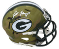 Brett Favre Signed Green Bay Packers CAMO Riddell Speed Mini Helmet - FAVMIN309 - Brett Favre Signed Green Bay Packers CAMO Riddell Speed Mini Helmet product image