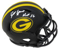 Brett Favre Signed Green Bay Packers Eclipse Riddell Speed Mini Helmet w/HOF'16 - FAVMIN310 - Brett Favre Signed Green Bay Packers Eclipse Riddell Speed Mini Helmet w/HOF'16 product image