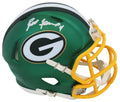 Brett Favre Signed Green Bay Packers FLASH Riddell Speed Mini Helmet - FAVMIN312 - Brett Favre Signed Green Bay Packers FLASH Riddell Speed Mini Helmet product image