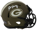 Brett Favre Signed Green Bay Packers SALUTE Riddell Speed Mini Helmet - FAVMIN316 - Brett Favre Signed Green Bay Packers SALUTE Riddell Speed Mini Helmet product image