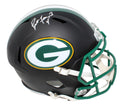 Brett Favre Signed Green Bay Packers Flat Black Matte Riddell Full Size Replica Speed Helmet - FAVREP302 - Brett Favre Signed Green Bay Packers Flat Black Matte Riddell Full Size Replica Speed Helmet product image