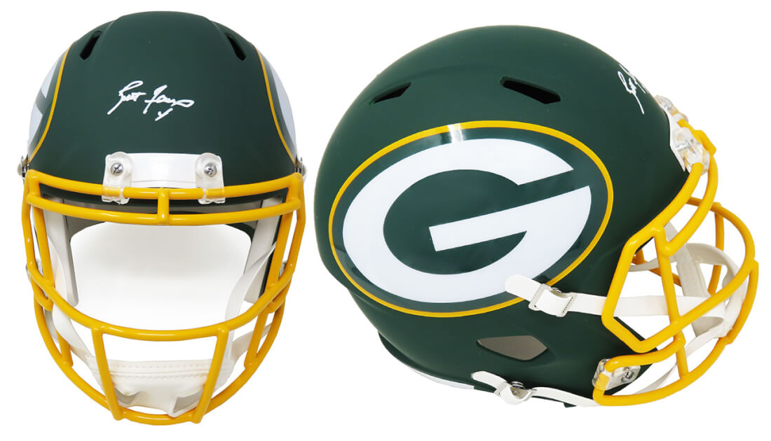 Brett Favre Signed Green Bay Packers AMP Alternate Series Riddell Full Size Speed Replica Helmet - FAVREP304 - Brett Favre Signed Green Bay Packers AMP Alternate Series Riddell Full Size Speed Replica Helmet product image