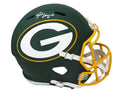Brett Favre Signed Green Bay Packers AMP Riddell Full Size Speed Replica Helmet - FAVREP306 - Brett Favre Signed Green Bay Packers AMP Riddell Full Size Speed Replica Helmet product image