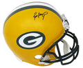 Brett Favre Signed Green Bay Packers Riddell Full Size Replica Helmet (Favre Holo) - FAVREP308 - Brett Favre Signed Green Bay Packers Riddell Full Size Replica Helmet (Favre Holo) product image