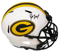 Brett Favre Signed Green Bay Packers Lunar Eclipse White Matte Riddell Full Size Speed Replica Helmet - FAVREP312 - Brett Favre Signed Green Bay Packers Lunar Eclipse White Matte Riddell Full Size Speed Replica Helmet product image