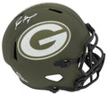 Brett Favre Signed Green Bay Packers Salute to Service Riddell Full Size Speed Replica Helmet - FAVREP314 - Brett Favre Signed Green Bay Packers Salute to Service Riddell Full Size Speed Replica Helmet product image