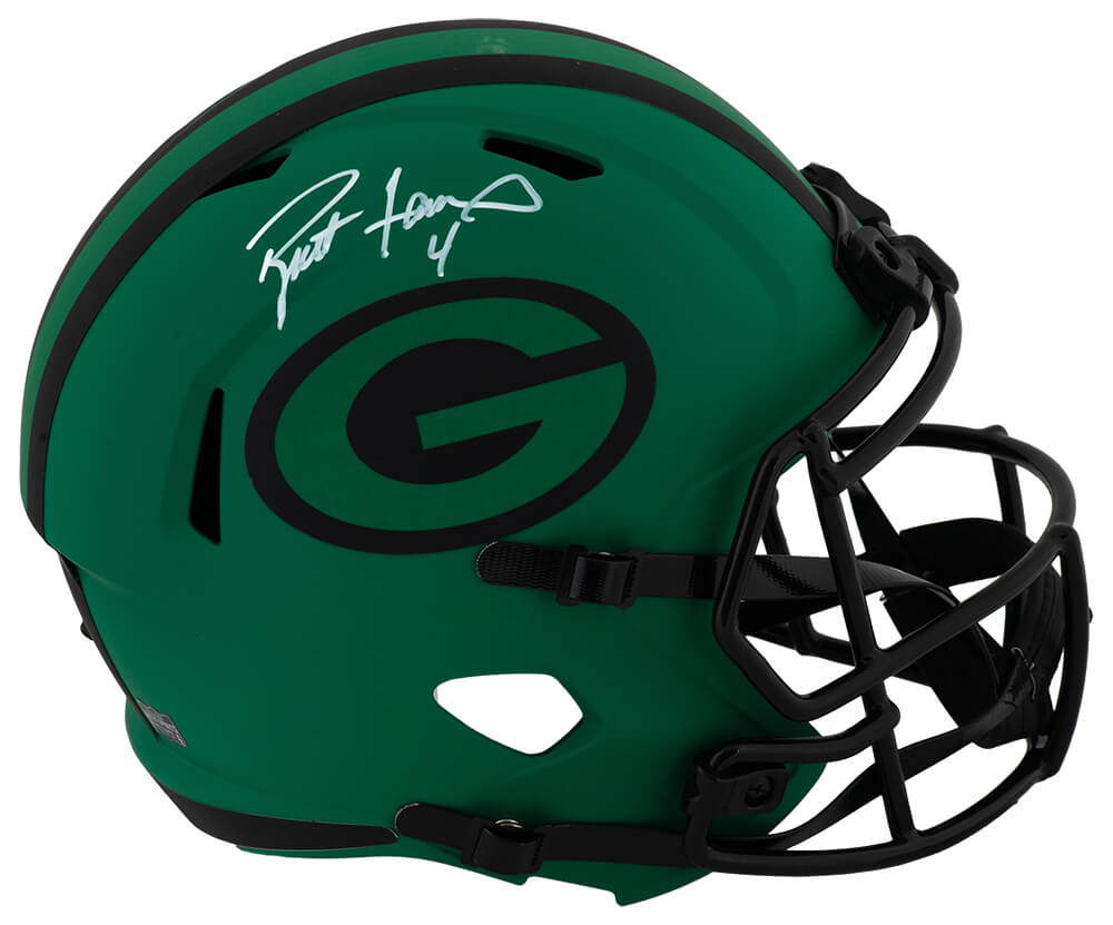 Brett Favre Signed Green Bay Packers RAVE Riddell Full Size Speed Replica Helmet - FAVREP317 - Brett Favre Signed Green Bay Packers RAVE Riddell Full Size Speed Replica Helmet product image