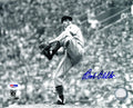Bob Feller Signed Cleveland Indians B&W Pitching 8x10 Photo - FEL08P102 - Bob Feller Signed Cleveland Indians B&W Pitching 8x10 Photo product image