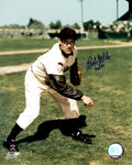 Bob Feller Signed Cleveland Indians Pitching Pose 8x10 Photo w/HOF'62 - FEL08P105 - Bob Feller Signed Cleveland Indians Pitching Pose 8x10 Photo w/HOF'62 product image