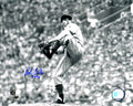 Bob Feller Signed Cleveland Indians B&W Pitching Action 8x10 Photo w/HOF'62 - FEL08P106 - Bob Feller Signed Cleveland Indians B&W Pitching Action 8x10 Photo w/HOF'62 product image