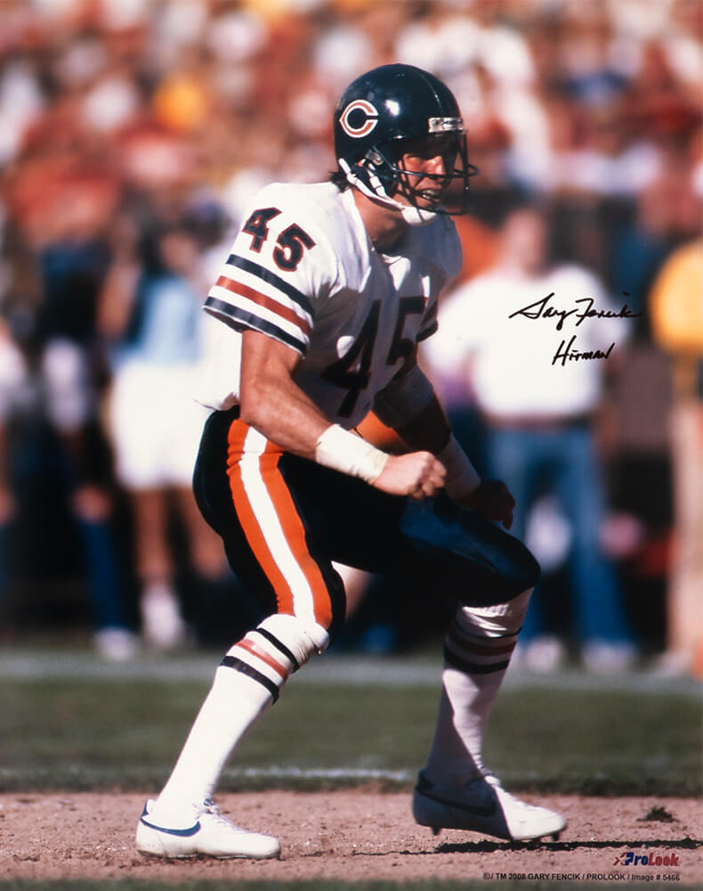 Gary Fencik Signed Chicago Bears Action 16x20 Photo w/Hitman - FEN16P300 - Gary Fencik Signed Chicago Bears Action 16x20 Photo w/Hitman product image