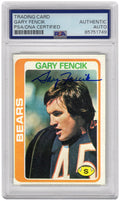 Gary Fencik Signed Chicago Bears 1978 Topps Rookie Football Card #497 - (PSA Encapsulated) - FENCAR301 - Gary Fencik Signed Chicago Bears 1978 Topps Rookie Football Card #497 - (PSA Encapsulated) product image