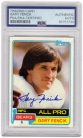 Gary Fencik Signed Chicago Bears 1981 Topps Football Trading Card #40 - (PSA Encapsulated) - FENCAR302 - Gary Fencik Signed Chicago Bears 1981 Topps Football Trading Card #40 - (PSA Encapsulated) product image