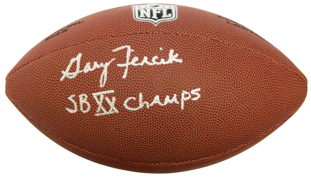 Gary Fencik Signed Wilson Limited Full-Size NFL Football w/SB XX Champs - FENFTB300 - Gary Fencik Signed Wilson Limited Full-Size NFL Football w/SB XX Champs product image